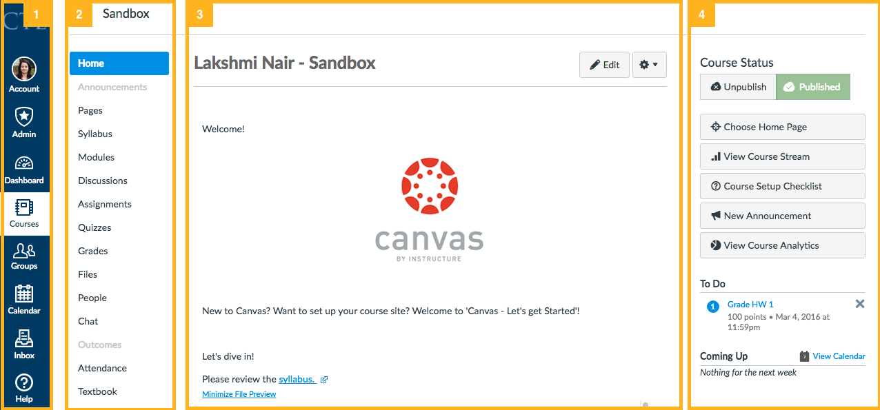 What is CourseWorks (Canvas)?